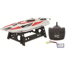 Jamara RC-Boot Capter 2,4 GHz RtR rot und weiß