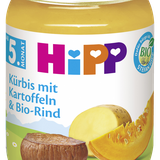 HiPP Menü Kürbis mit Kartoffeln - Bio-Rind ab dem 5. Monat