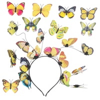 Outanaya 1 Satz Schmetterlings-stirnband Schmetterlinge Haarnadel Teeparty-fascinator Haarspangen Mit Schmetterlingen Schmetterling Kopfschmuck Brautoutfits Plastik Frau Zubehör Koreanisch