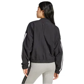 adidas Essentials 3-Streifen Woven Bomberjacke Damen JD5317 - black/white, XS