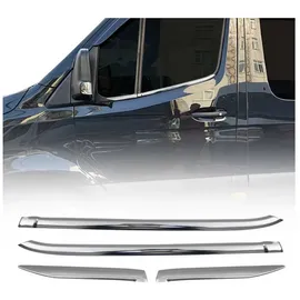 Omac Fensterleisten Zierleisten kompatibel mit Mercedes Sprinter W907 W910 2018-2025 Chrom 4tlg