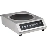 GastroHero Wok Induktionskochfeld I Wok Induktionskochplatte 3500 Watt I Wok Herdplatte Induktion 260 mm I Mobile Induktionskochplatte mit Touch Steuerung für Gastronomie