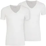 Jockey Cotton + Unterhemden, feuchtigkeitsregulierend, 2er-Pack, für Herren, WHITE, L