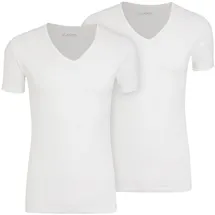 Jockey Cotton + Unterhemden, feuchtigkeitsregulierend, 2er-Pack, für Herren, WHITE, L