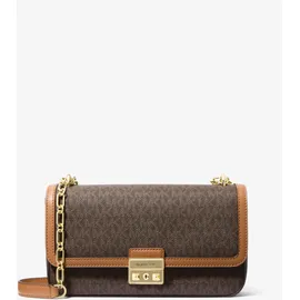 Michael Kors Tribeca Large Schultertasche Kunstleder Brown