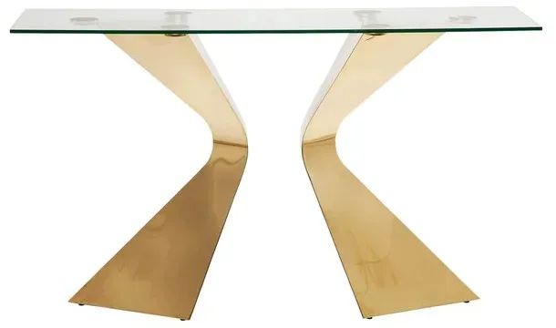 KARE DESIGN Konsolentisch Gloria Gold 82379 Edelstahl