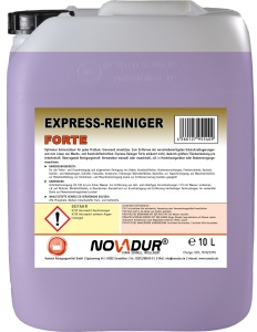 NOVADUR Express-Reiniger FORTE Universalreiniger, Optimaler Schmutzlöser für jedes Problem, 10 l - Kanister