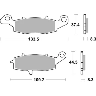 Brembo Bremsbeläge für Motorräder 07KA18SA