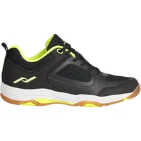 Pro Touch Kinder Volleyballschuhe Ki.-Indoor-Schuh Rebel IV J, Größe 35 in Braun BLACK/YELLOW LIGHT/G