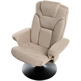 Beliani Fernsehsessel NYKS Stoff 87 x 98 x 81 cm Taupe