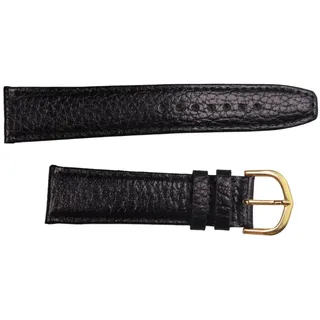 Eichmüller Uhrenring Uhrenband Schwarz 20 mm, (2-tlg), Echt Leder