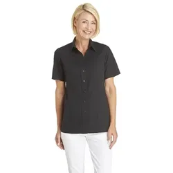Bluse Teilungsnähte schwarz 08/1236/10, Größe 54 - schwarz - 54
