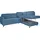 sit&more Ecksofa SIT & MORE "Pablo L-Form", blau (hellblau), B:233cm H:80cm T:196cm, Luxus-Microfaser ALTARA NUBUCK (100% Polyester) / Struktur fein (100% Polyester);Luxus-Microfaser ALTARA NUBUCK (100% Polyester) / Struktur (90% Polyester, 10% Polyamid), Sofas,