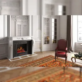 Chemin'Arte Standkamin Foyer Schwarz