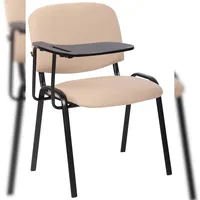 CLP Stuhl Ken mit Klapptisch Stoff creme