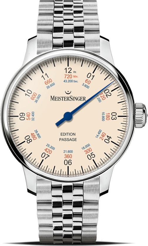 Meistersinger Klassik Edition Passage Limited Edition" ED-PASSAGE" - elfenbein,silber - 43mm