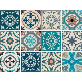 OTTO home Fliesenaufkleber Ornamente 12 Sticker selbstklebend 15cm x 15cm
