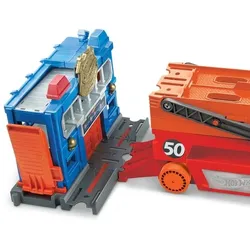 Mattel - Hot Wheels Mega-Truck für Spielzeugautos, Spielzeug LKW mit Platz für 5