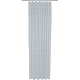 Wirth Vorhang WIRTH "Telfort" Gardinen Gr. 245 cm, Schlaufen, 132 cm, blau Schlaufen