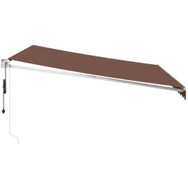 vidaXL Markise Automatisch 400 x 300 cm braun