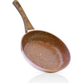Livington Copper & Stone Pan Pfanne + 24cm Bratpfanne | Antihaftbeschichtung