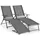 Costway Sonnenliege 64 x 102 x 64 cm Grau