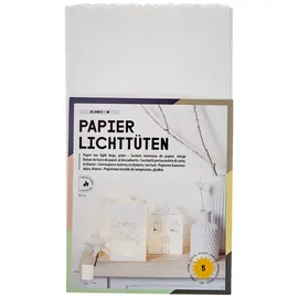 Magni Lichtertüten Papier 5 Stück 24,5 x 14 x 8,5 cm