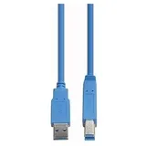 E+P Elektrik USB-A auf USB-B 1,5 m Blau