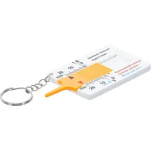 BGS Profiltiefenmesser Messgerät 0 - 20 mm mit Schlüsselanhänger