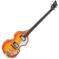 Rocktile VB-1 “Sir Paul” Vintage Beatbass - Violinbass - Bassgitarre - Hollowbody - 2 Humbucker - Sunburst