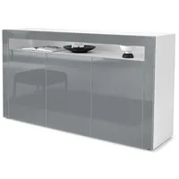 Vladon Sideboard, Grau, 155x92x40 cm, Wohnzimmer, Kommoden & Sideboards,