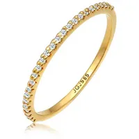 Elli Ringe - Ring Geo Microsetting Diamant (0.125 ct.) 585 Gelb - Gr. 54 MM - in Gold - für Damen
