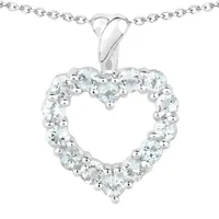 vira jewels Kette mit Anhänger 925 Sterling Silber rhodiniert weiß