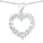 vira jewels Kette mit Anhänger 925 Sterling Silber rhodiniert weiß