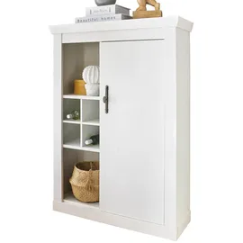 furn.design Highboard 105 x 146 cm Weiß / Pinie