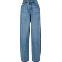 URBAN CLASSICS Wide Leg Hochtaillierte Jeans Mid Stone Washed 27
