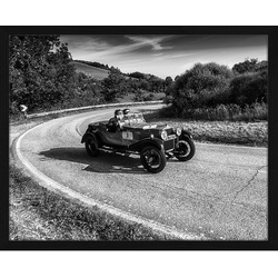 ANY IMAGE Digitaldruck »Altes Rennwagen«, Rahmen: Buchenholz, Schwarz
