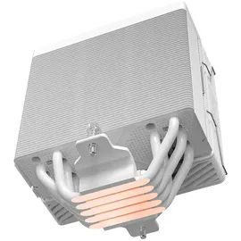 Mars Gaming MCPU-X5, CPU-Kühler 280W TDP, 5x HCT-Heatpipes der Neuen Generation, PWM-Lüfter SI Extreme-Silent 120mm, Hyperbalancierter Kupferkern, Universelle Intel- und AMD-Kompatibilität, Weiß