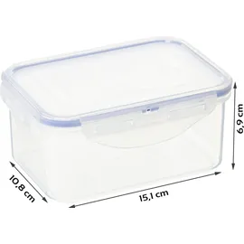 Lock & Lock Frischhaltedose rechteckig transparent 15 x 11 x 7 cm 0,6 l
