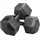 Yaheetech Kurzhanteln 2er-Set Gummi-Hexagon 10 kg schwarz