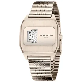 Liebeskind Berlin Quarzuhr LIEBESKIND BERLIN "Vinyl Vision", roségoldfarben, Armbanduhren, Damen, Quarzuhr, Armbanduhr, Damenuhr, Edelstahlarmband, analog