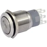 BLANKO Schlüsselschalter Metall 19 mm, 2 x Schliesser, 2 x Öffner