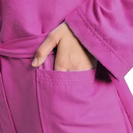 Arena Unisex Compact Microfiber Robe Mantel, pink - Shocking Pink-white - L