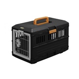 Iris Ohyama Iris Ohyama, Kiste, Käfig, Transportbox für Hund, Katze, 2 Türen, L55 x T31.5 x H36.4 cm, FC-550, Schwarz