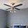 Bestron Deckenventilator 102 cm Silber/Blau