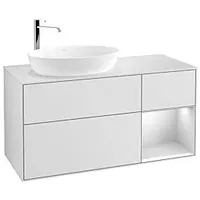 Villeroy & Boch Finion Waschtischunterschrank G931MTMT 120cm, Abdeckplatte white