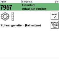 Industrial Quality Supplies DIN 7967 Sicherungsmuttern Federstahl M 20
