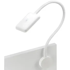 SO-Tech - junker Lighting led Bettleuchte / Leseleuchte fiore weiß mit flexiblem Leuchtenarm und Touchsensor