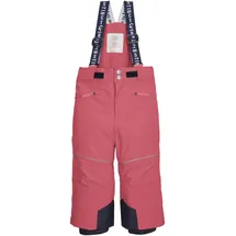 KILLTEC First Instinct by killtec Kinder Skihose/Funktionshose mit Trägern und Schneefang FISW 48 MNS SKI PNTS, Dark Rouge, 110/116,