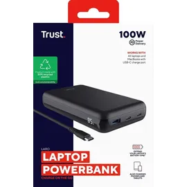 Trust Laro 100W Powerbank Li-Ion USB-C® Schwarz